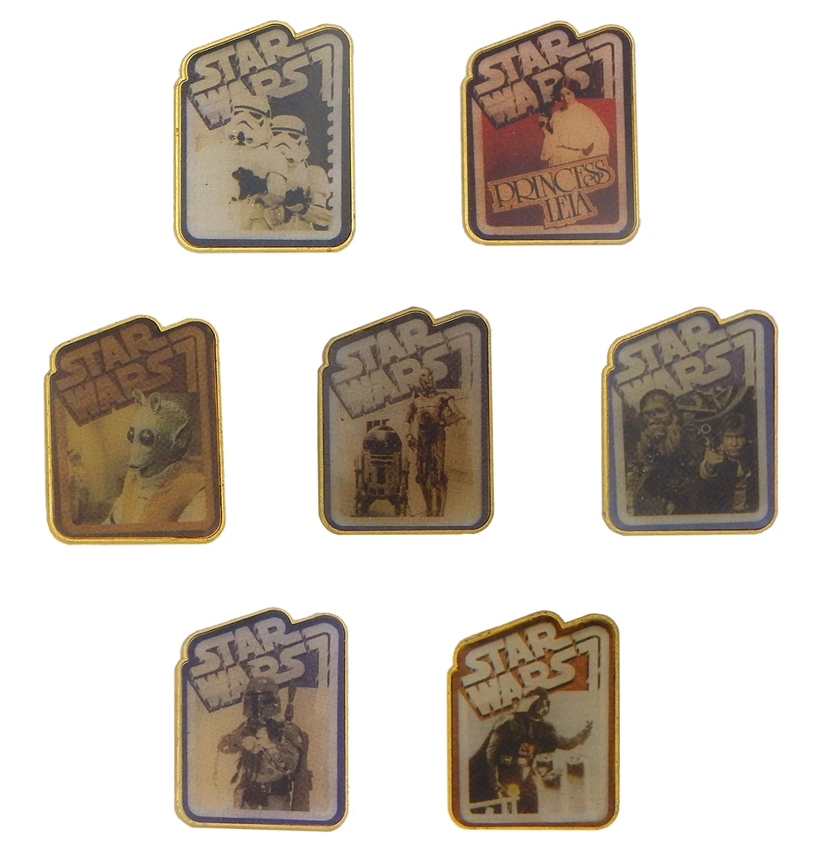 迪士尼别针星球大战神秘盒电影场景7交易公园徽章套装全新 — 第 1/1 张图片