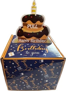 Happy Birthday Money Gift Box with Pull Out Card and Cash Holder - Picture 1 of 6