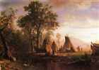 Albert Bierstadt Photo A4 indian encampment late afternoon 1862