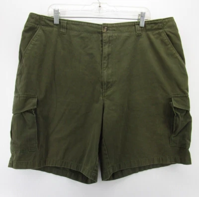Woolrich Shorts Men 40 Green Cargo Chino Hiking Khaki Canvas Y2K Outdoor Cotton* - Imagem 1 de 4