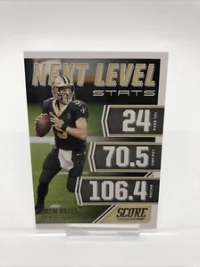 2021 Score Drew Brees Next Level Stats #NL7 - Picture 1 of 2
