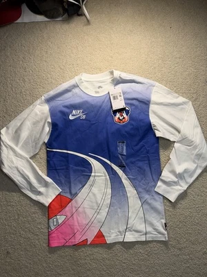 Camiseta de skate Nike SB Olympics L/S Agnostic Federation blanca para hombre talla XS Foto 1 de 4