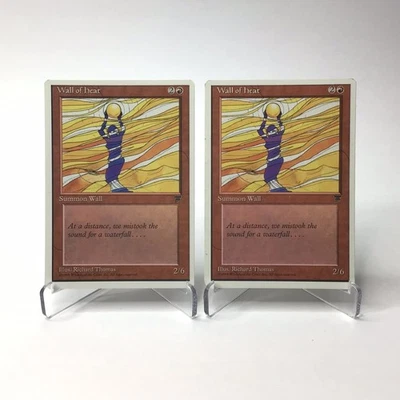 (2) Magic: The Gathering Wall of Heat MTG Vintage 1995 Chronicles MP - Image 1 of 2