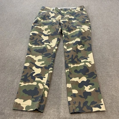 Gap Girlfriend Chino Womens Size 6 Woodland Camo Slim Stretch Casual 27" Inseam - Image 1 of 4
