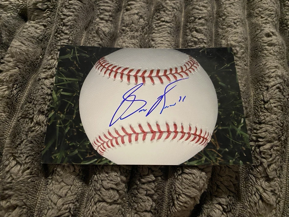 Foto 4x6 firmada por Ben Revere Philadelphia Phillies de béisbol MLB Foto 1 de 1