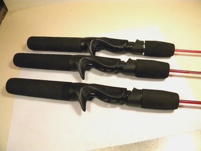 3 Zebco Dock Demon medium 30" casting rod - Image 1 of 4