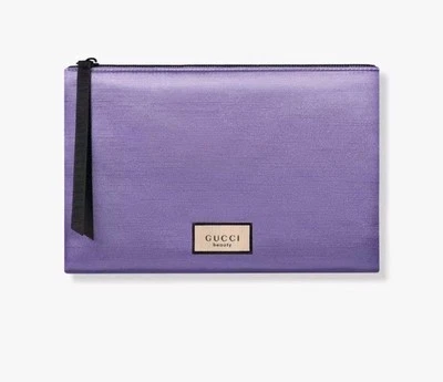 GUCCI Belleza Púrpura Floral Maquillaje Bolsa Accesorio Estuche Novedad Nuevo Foto 1 de 4