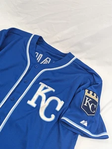 Authentic MLB Kansas City Royals Majestic Lorenzo Cain size 56 Cool Base jersey - Picture 1 of 8