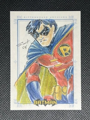 2008 Batman Archives Rittenhouse artista boceto de Robin SketchaFEX 1/1 por Sict Foto 1 de 2