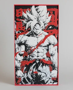 Dragon Ball Z Son Goku 3D | Mural Hueforge | Anime decoración de pared regalo - Imagen 1 de 5