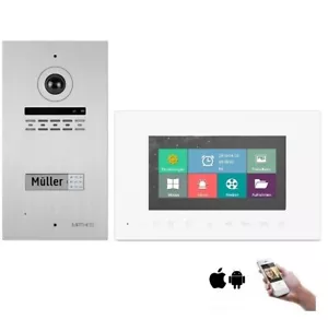 MATHFEL 2 Draht Video BUS WLAN Türsprechanlage Gegensprechanlage 170 Grad Kamera - Bild 1 von 17
