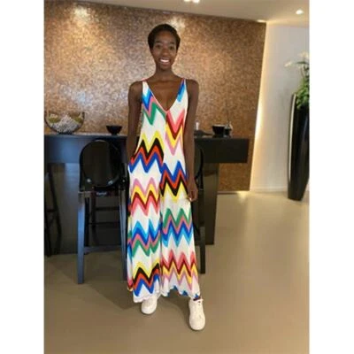Mono Missoni estampado en zigzag pierna ancha bolsillo lateral para mujer talla múltiple: XS NUEVO CON ETIQUETAS Foto 1 de 4