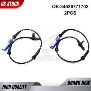 2Pcs Front Left/Right ABS Wheel Speed Sensor 34526771702 For BMW E60 E61 E63 E64 - Picture 1 of 6
