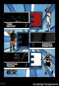 2005-06 Topps Luxury Box Triple Martell Webster RC, Telfair, Ratliff /25 JERSEY - Picture 1 of 2