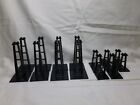 Lego 2681 & 2680 Black Support Stanchions - Monorail Train Tower Post - Vintage