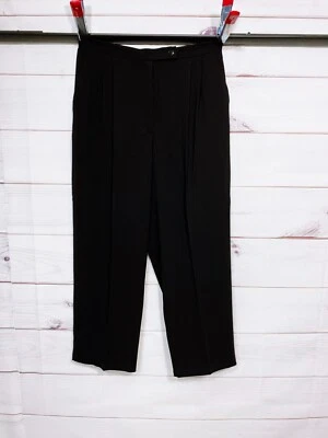 First Issue Liz Claiborne Womens Dress Pants Size 16 Black Pleated Front Pockets — 第 1/4 张图片