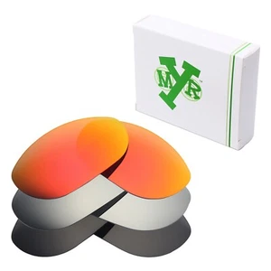 hdhut POLARIZED Replacement Lenses for-Oakley Monster Dog Red / Silver / Black - Picture 1 of 11