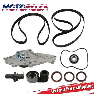 Water Pump Timing Belt Kit For 2003-17 Acura MDX RL TL Honda Pilot Odyssey J35A - Image 1 of 4