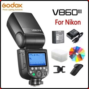 Godox V860III-N 2.4G TTL Li-Ion Battery Flash Speedlight Kit for Nikon Camera - Picture 1 of 10