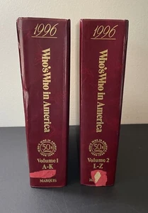 WHO'S WHO IN AMERICA 1899-1996, 50th edition Marquis Volume 1,2 - Picture 1 of 15