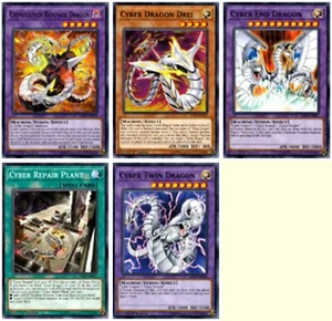 5 Card Set Chimeratech Rampage, Cyber Dragon Drei, End, Repair, Twin LED3 - Picture 1 of 1
