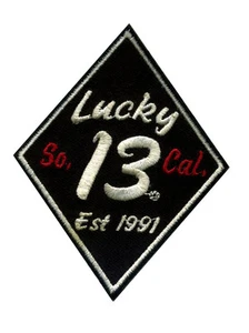 Lucky 13 patch So Cal Est 1991 Diamond MC CC Hot Rod Motorcycle - Picture 1 of 1