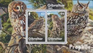 Stamps Gibraltar 2020 Mi block143 mint MNH 2020 Owls - Picture 1 of 1