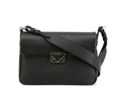 Womans Emporio Armani Shoulder black real leather Shoulder bag New - Image 1 of 4