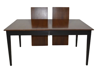 Ethan Allen American Impressions Dining Table 2 Leaves 24-6404 #620 Cherry/Black - Image 1 of 4