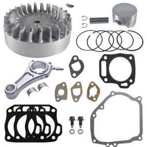 FOR 212 PREDATOR NON HEMI Flywheel &Forge aluminium Billet Rod Piston Combo - Bild 1 von 8