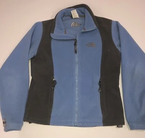 The North Face Fleece Full Zip Womens Jacket Blue/Grey Size Medium - Picture 1 of 6