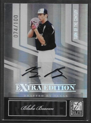 2007 Donruss Elite Extra Edition Turn of the Century Auto #93 Blake Beaven #/100 - Image 1 of 2