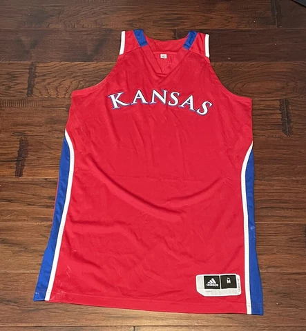 adidas Men’s Kansas Jayhawks Basketball Jersey Sz. Medium NEW Official Team Cover