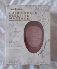 Brookstone Hair and Scalp Massager with Polyvinyl Bristles for Scalp Care sealed