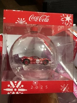 2025 M2 Machines Christmas Ornament - Coca-Cola 1966 Ford GT40 MKII - Fast Ship - Image 1 of 2