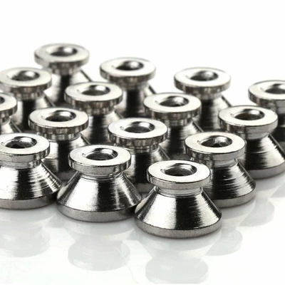 2/4/8/16 Pieces Guitar Bass Chrome Metal End Pin Strap Buttons Cushion Screws C - Image 1 of 4