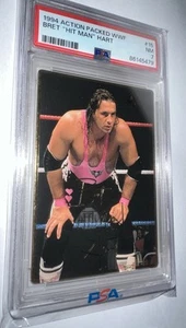 1994 WWE WWF gold action packed bret hitman hart PSA 7 - Picture 1 of 5