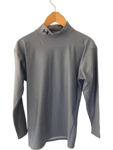 Under Armour Men's Mock Neck Long Sleeve Top Size XL Grey - Picture 1 of 4