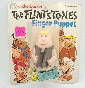 Knickerbocker The Flintstones Fingerpuppe Barney 1972 #0218 - Neu auf Karte! - Bild 1 von 5