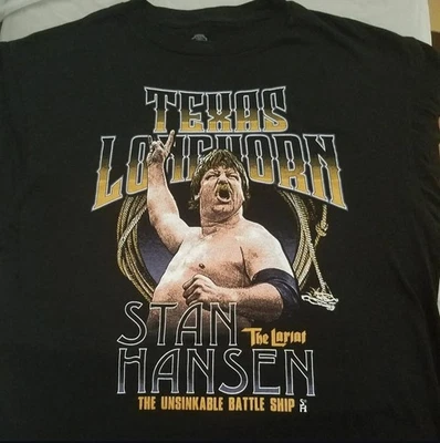 Stan Hansen Texas Longhorn Pro Wrestling Shirt XL AJPW NJPW WWF WCW ECW NWA AWA - Image 1 of 4