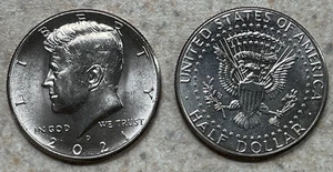 Mezzo dollaro Kennedy 2021 (P o D), circolato ma BELLO! Qualità BU! - UNA MONETA - Foto 1 di 3