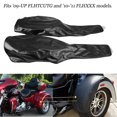 For Harley Tri Glide FLHTUTG FLHTCUTG 2009-up Black Rear Trike Fender Bra Set Foto 1 de 4