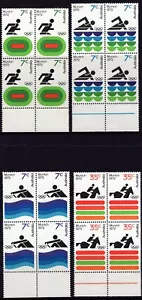 Australia Munich 1972 Juegos Olímpicos conjunto de 4 bloques de 4 MNH, limpio y fresco - Imagen 1 de 1