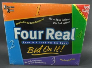 Four Real Bid on It Game by University Games Know It All Factory Sealed NIB - Picture 1 of 3