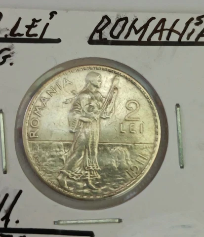 ROMANIA 2 LEI 1911 XF-UNC Cover