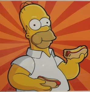 SCARCE SIMPSONS 7-11 PROMOTIONAL POSTER, MINT. PROFESSIONALLY FRAMED, (c)2007 - Picture 1 of 3