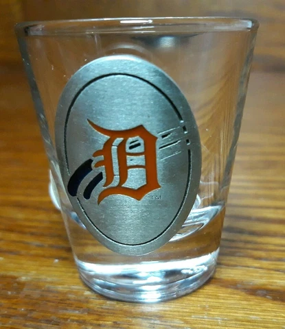 Vintage Collectable 2003 Fine Pewter Detroit Tigers Shot Glass FREE SHIPPING🍺 Cover