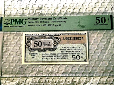 Crisp Key Series 461 Military Payment Cert. 50 Cents - Image 1 of 2