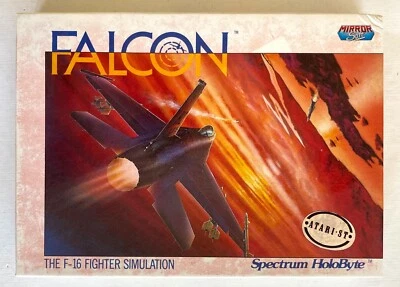  Falcon Atari ST The F-16 Fighter Simulation Mirror Soft - Imagen 1 de 4