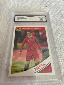 CRISTIANO RONALDO PORTUGAL 2018 DONRUSS # 158 BEWERTET 10 L@@K - Bild 1 von 2